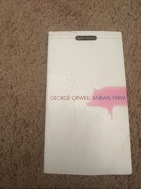 George Orwell Animal Farm - Signet Classics Paperback, White & Pink Cover